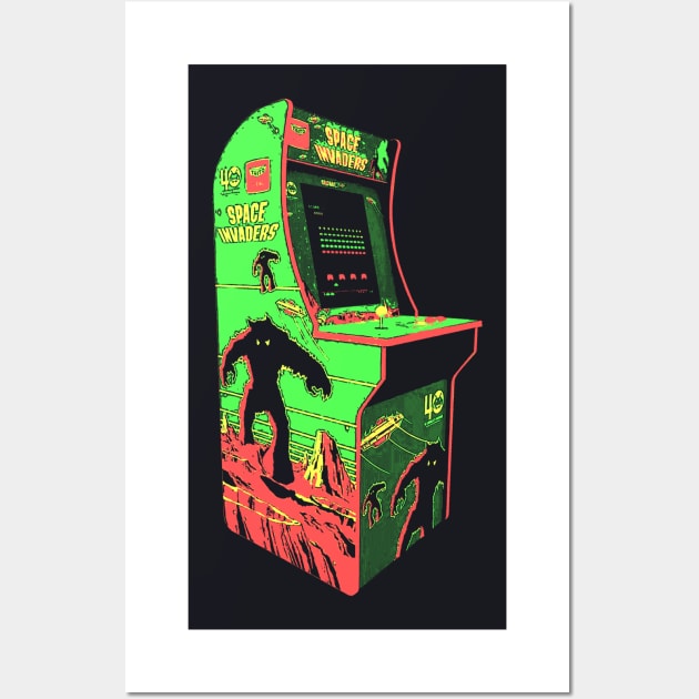 Space invaders retro arcade shop game